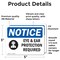 Signmission 3.5 in Height, 5 in Width, Vinyl Decal, Rectangle OS-2PACK-NS-D-35-L-12301 - alternate 2